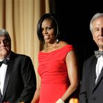 Jay Leno, Michelle Obama and Bloomberg News chief Matthew Winkler